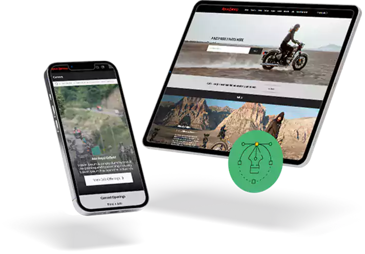 UI/UX design work example